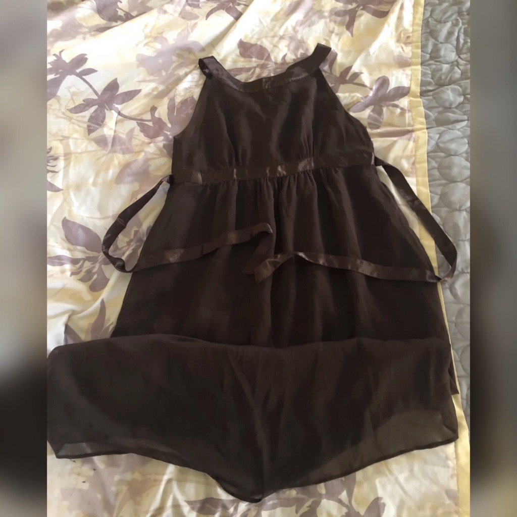 Maternity Dress Medium Brown